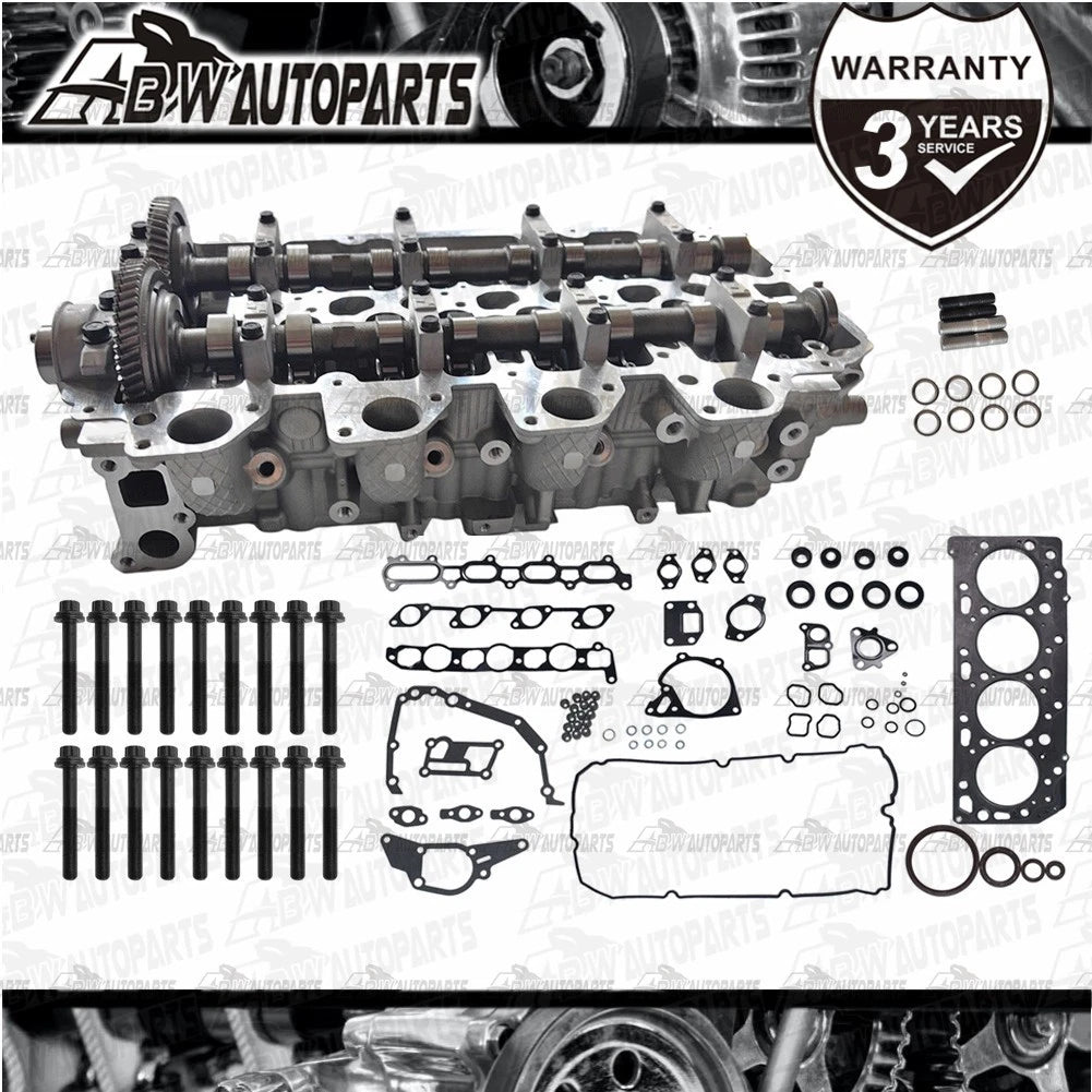 Fully Assembled Cylinder Head Gasket Kit Bolts Set Fits Mitsubishi 4D56 Triton