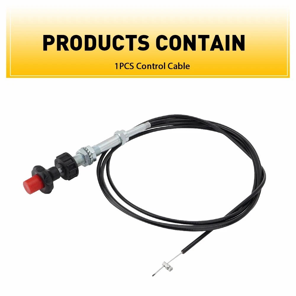MULTI PURPOSE CONTROL HEAVY DUTY VERNIER LOCKING THROTTLE CABLE 55204 REPLACE