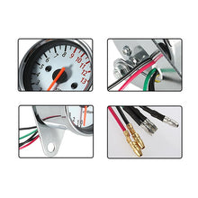Load image into Gallery viewer, 12V Motorcycle LED Speedometer Meter Tachometer Odometer Tach Gauge 0-13000 RPM