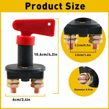 Load image into Gallery viewer, Battery Isolator On/Off Disconnect Switch Car Boat Marine Caravan Master 12V