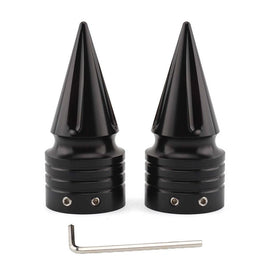 Spike Front Axle Nut Covers Caps Motor for Harley Sportster Touring Dyna Softail