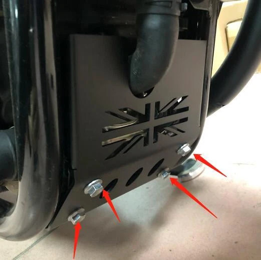 Black Skid Plate Engine Guard Protector Cover For Triumph Bonneville Bobber T120