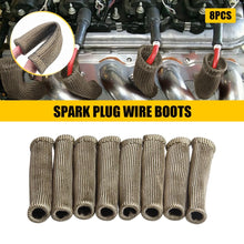 Load image into Gallery viewer, 8X Titanium Spark Plug Wire Boots Heat Shield Cover Protector Sleeve For LS1/LS2
