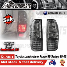 Load image into Gallery viewer, Pair LED Smoked Tail Light Fit Toyota Land Cruiser Prado J90 J95 1995-2003