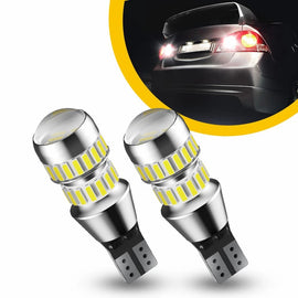 2Pcs White 42 SMD 4014 LED T15 Car W16W Back Reverse Light Bulb 6000K 2600LM AU