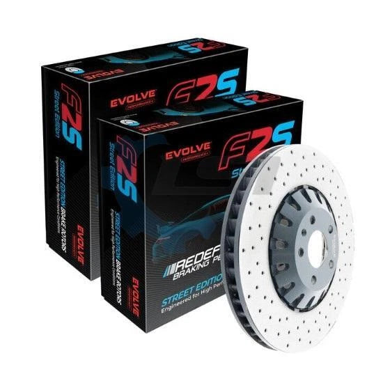 Front LEFT and RIGHT Brake Disc Rotor for BMW X5 G05 Cross Drilled 395mm