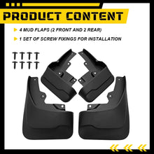 Load image into Gallery viewer, 4x Splash Guards For Great Wall Cannon GWM Poer Ute 2020 2021 2022 Mud Flaps