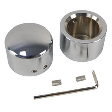 Load image into Gallery viewer, Chrome Front Axle Nut Covers Cap Kit For Harley Sportster 883 1200 Road King ST