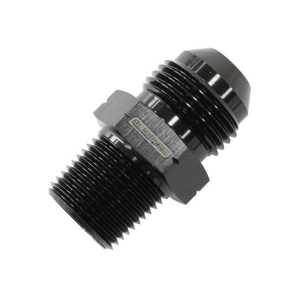 Aeroflow AF757-06BLK 3/8" Bsp Tapered To -6AN British Std Pipe Tapered