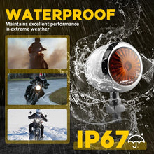 Load image into Gallery viewer, Chrome Mini Bullet Motorcycle Turn Signal Tail Lights Amber Indicator For Harley