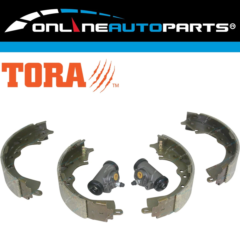 4 Rear Brake Shoe + 2 Wheel Cylinder Set for Hilux GGN15 KUN16 TGN16 2005-14 2WD