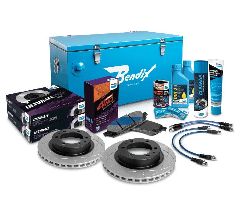 Bendix U4WD-DBUK714 Ultimate rear drum brake upgrade kit. The whole package in the image