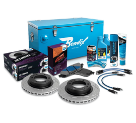 Bendix U4WD-DBUK714 Ultimate rear drum brake upgrade kit. The whole package in the image