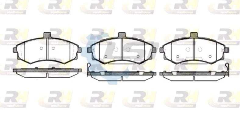 Front Brake Pads and Disc Rotors Set for Hyundai Lavita XD FC 2001-2004