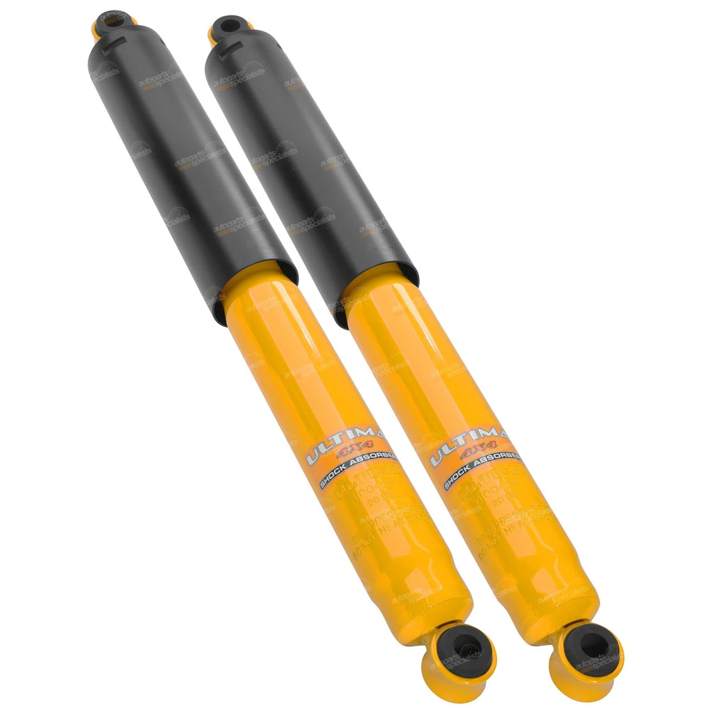 2 Long Travel Rear Shock Absorbers for Nissan Navara D21 D22 4x4 1985-12 4wd Ute