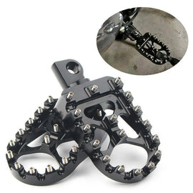 MX Style Black Foot Peg Footrest Fit For Harley Sportster Touring Softail Dyna S
