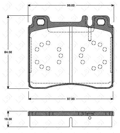 Genuine Roadhouse European Brake Pads Front [ 0420 00 ] DB1284