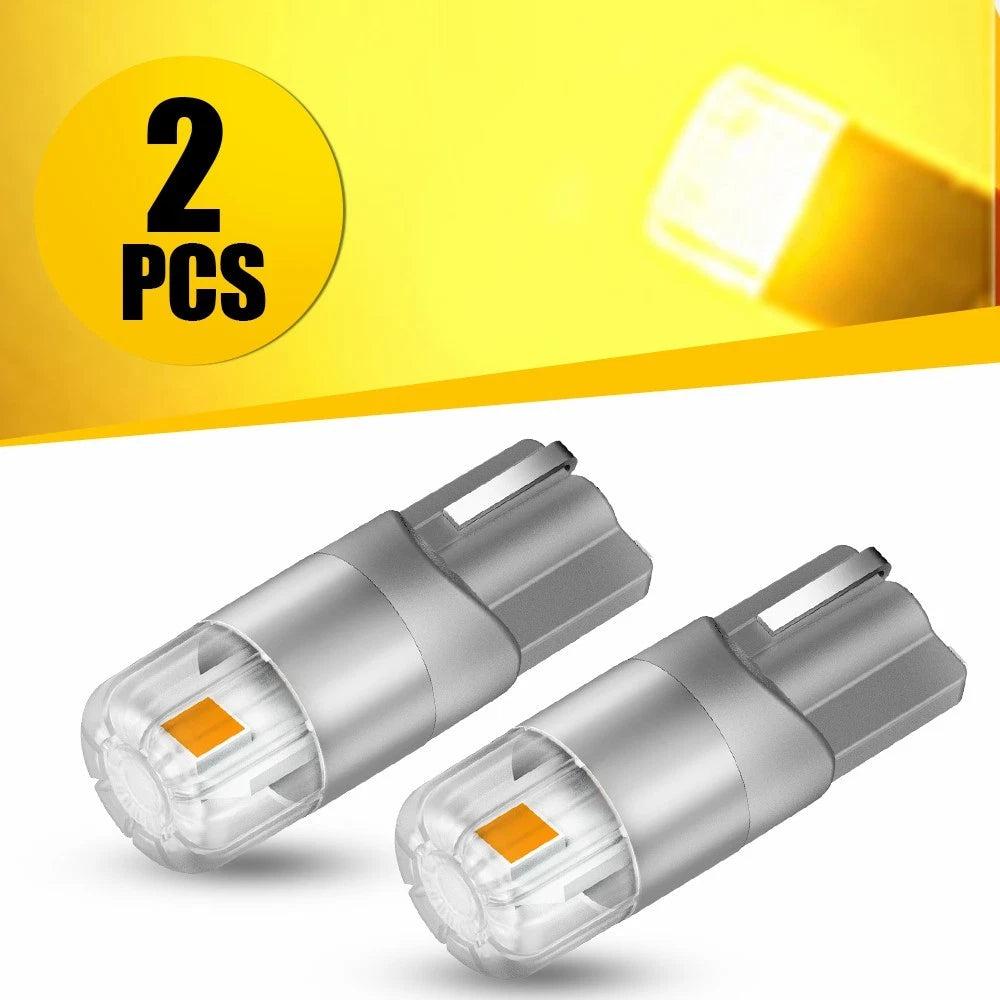 Waterproof 194 168 T10 2SMD SUPER LED Dome Amber Door LIGHT BULB Fits MAZDA Ford