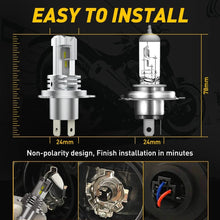 Load image into Gallery viewer, H4 HB2 HS1 LED Headlight Globe 6500K Hi/Low Bulbs ATV Beam Motorcycle UTV Lamp