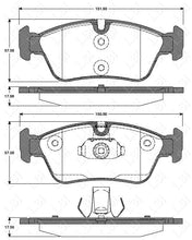 Load image into Gallery viewer, Front and Rear Brake Pad Disc Full set + Sensor for BMW 316ti 318i 320i 323i E46