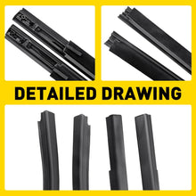 Load image into Gallery viewer, 8pcs Window Seal Weather Strips For Ford Ranger PX XLT 2012-21 4 Doors UTE Trunk