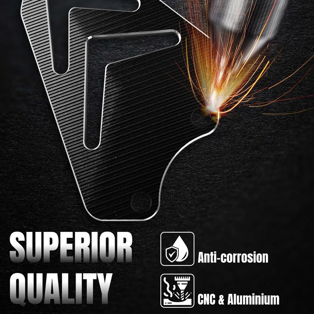 2X CNC Billet Aluminum Passenger Heel Guards Matt For Ducati DesertX 2022+ Black