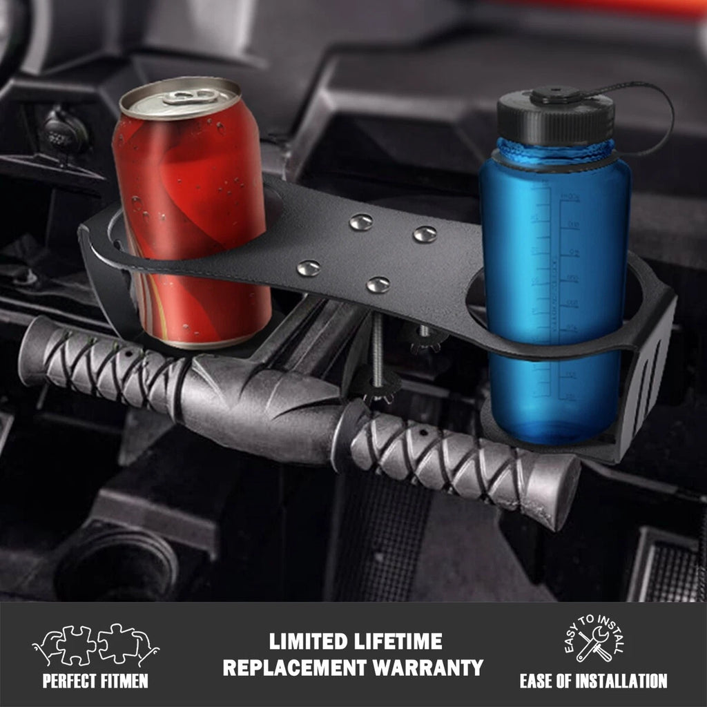 Black Handle Cup And Drink Holder For Honda Talon 1000R 1000X 19-23 1000X-4 20+
