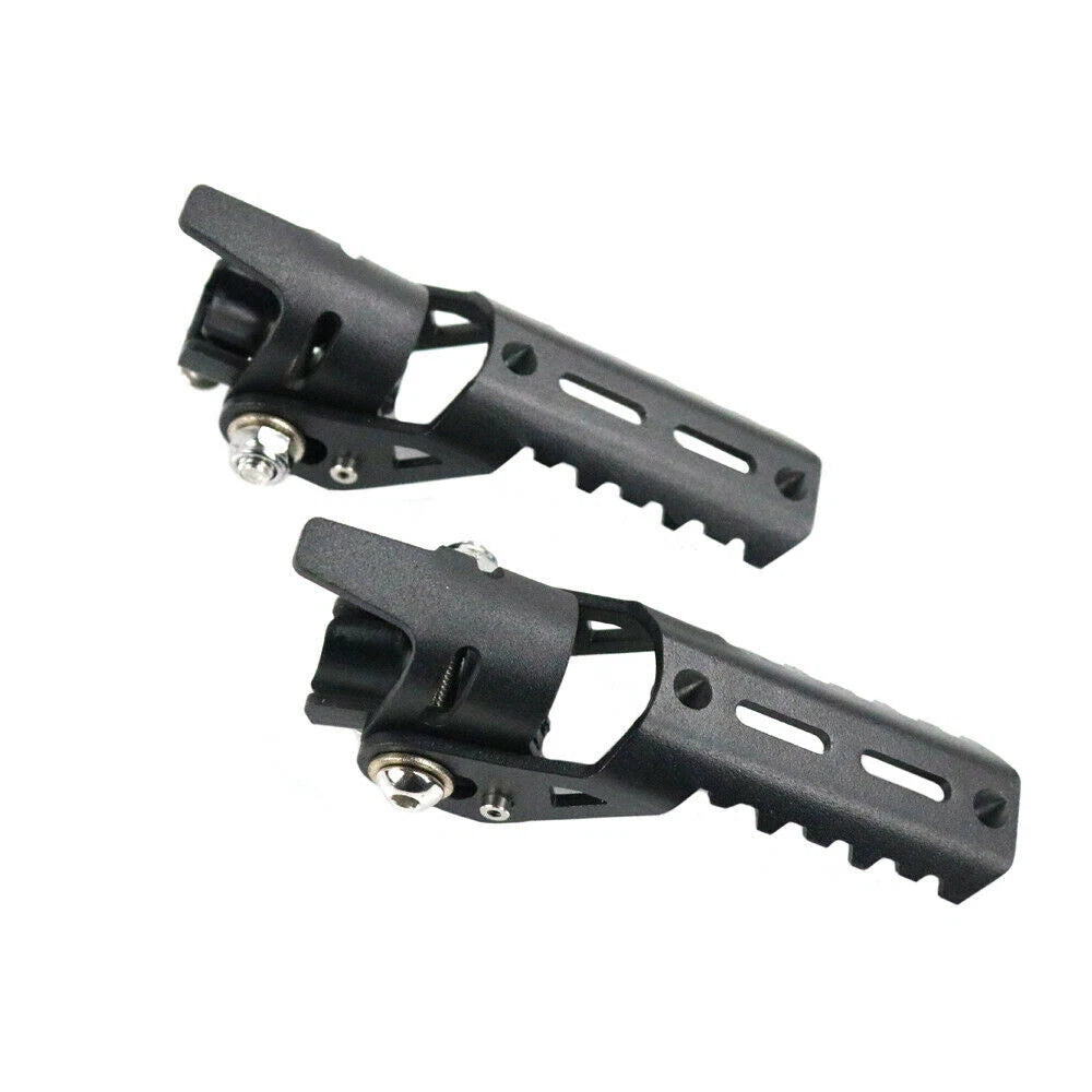 22mm Stainless Steel Foldable Highway Foot Pegs Black for BMW R1200GS LC 2013-17