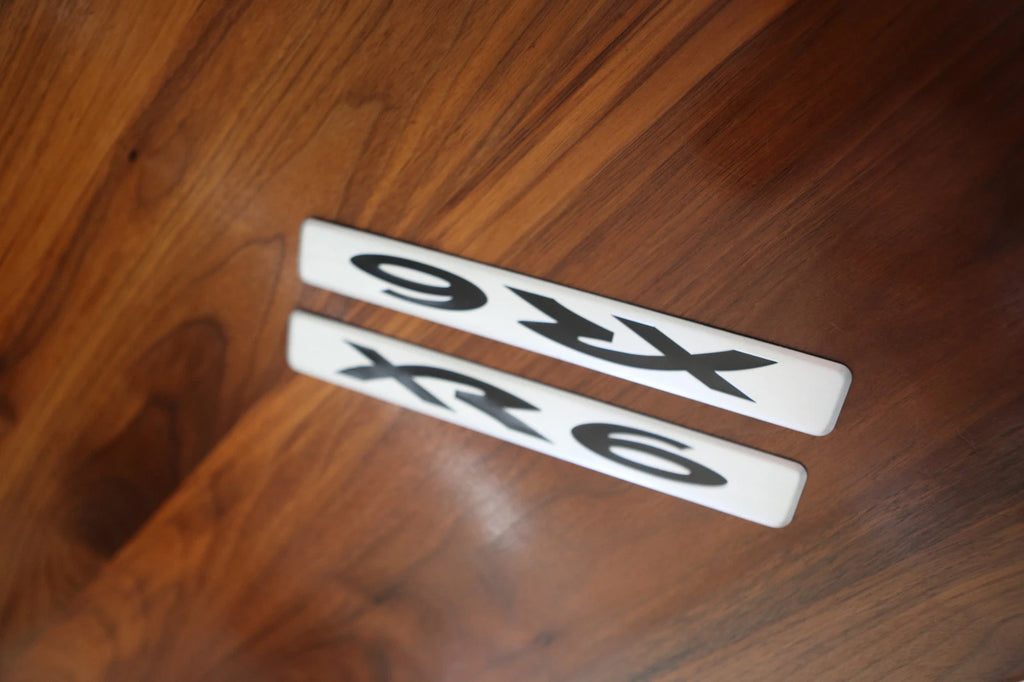 PAIR OF ALLOYS FRONT SCUFF PLATE SUIT XR6 BA BF SERIES FORD FALCON SEDAN UTE