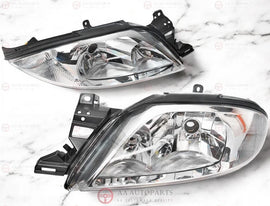 Chrome Headlights Pair Ford Falcon AU / Fairmont 1998-2002