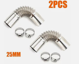 2x Air Diesel Heater 25mm Exhaust Pipe Tube Elbow Connector For Car Truck Camper