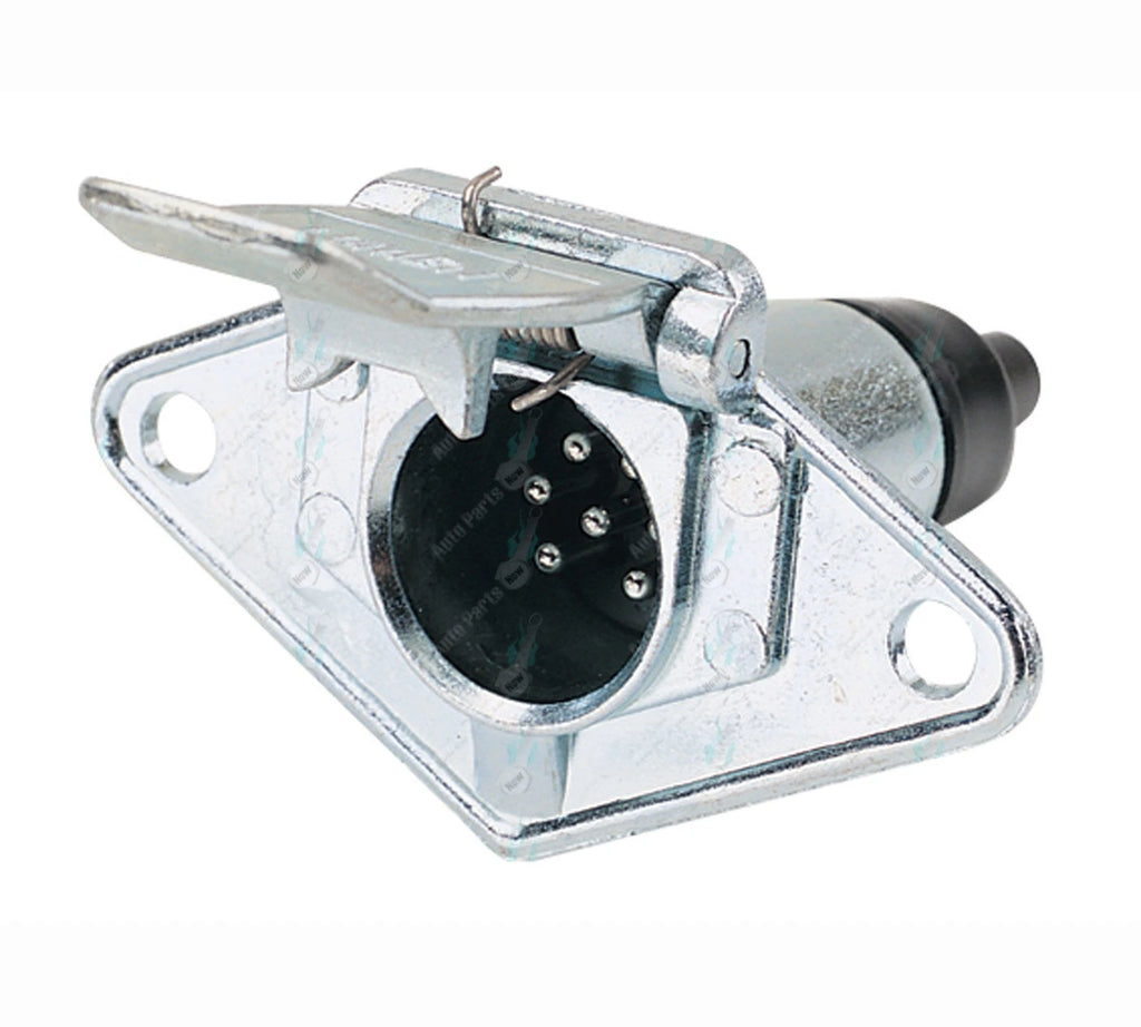 Trailer 7 Pin Small Round METAL Socket ADR Approved Boat Caravan Camper