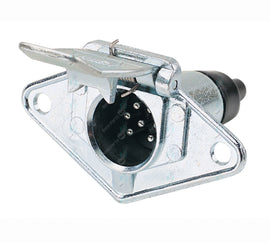 Trailer 7 Pin Small Round METAL Socket ADR Approved Boat Caravan Camper
