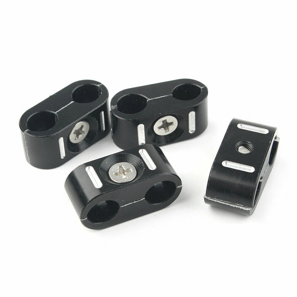 4x Brake Throttle Cable Wire line Clips Holder Clamp Fit for Harley 1984-UP ST