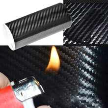 Load image into Gallery viewer, 7D High Black Gloss Carbon Fibre Fiber Vinyl Car Bubble Wrap Air Release Film AU