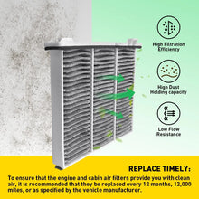 Load image into Gallery viewer, Carbon Cabin Air Filter for Mitsubishi Pajero NM NP NS NT NW NX 2000-19 CAC10100