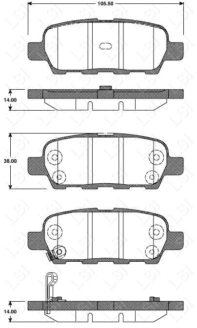 Full Set Front Rear Brake Pads and Disc Rotors for Nissan Pathfinder R52 14-21