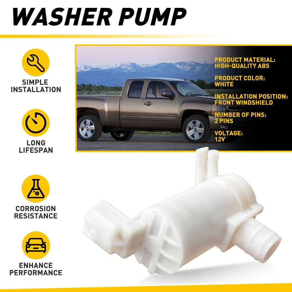 Pair Windscreen Washer Pump Motor Suitable For Nissan Navara D22 2001 - 2008