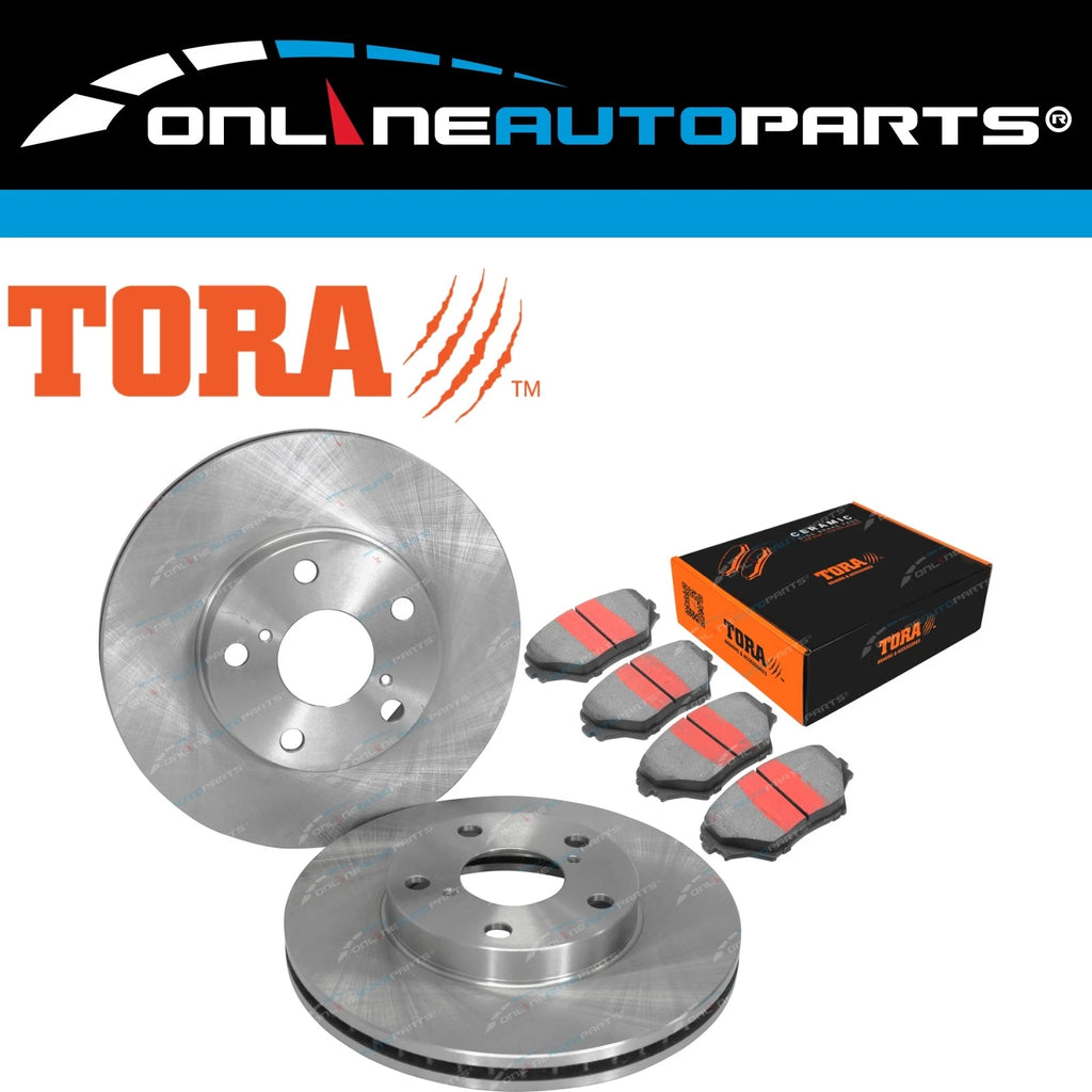 Front Disc Brake Rotors & Pads for Toyota RAV4 ACA20 ACA21 ACA22 ACA23 2000~2005