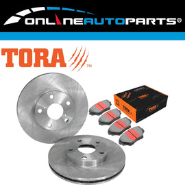 Front Disc Brake Rotors & Pads for Toyota RAV4 ACA20 ACA21 ACA22 ACA23 2000~2005