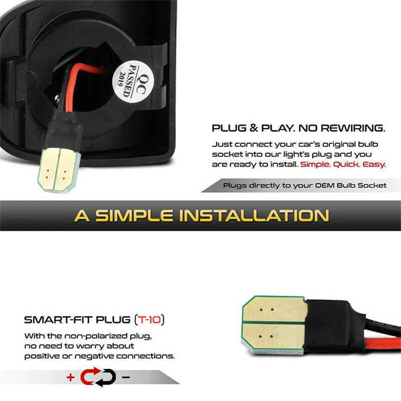 LED License Plate Light Red DRL Tube For Chevy Silverado Tahoe for Sierra 1500