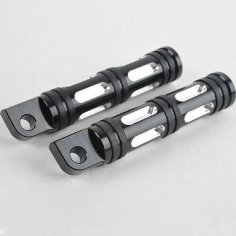 Black CNC Aluminum Motorcycle Foot Pegs for Harley Touring Dyna Male Peg Mount S