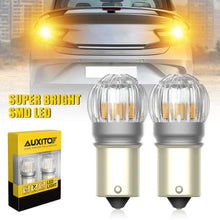 Load image into Gallery viewer, AUXITO LED Bulbs Light BA15S P21W 1156 Reverse Backup Turn Tail Stop Amber Globe