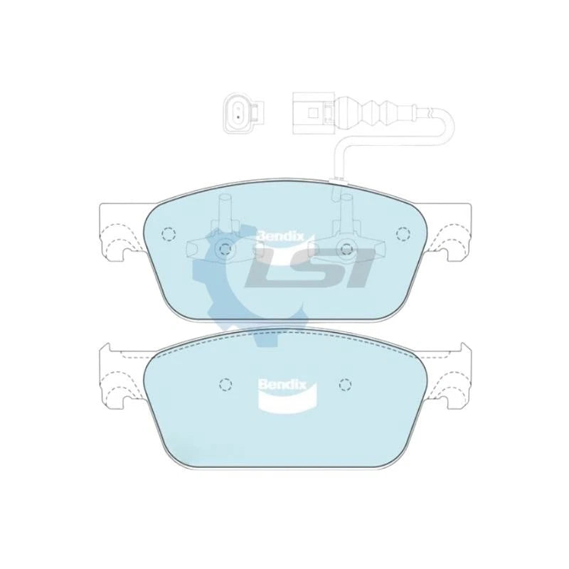 Front Bendix Brake Pads and Disc Rotors for VW Transporter T5 T6 10-20 340mm
