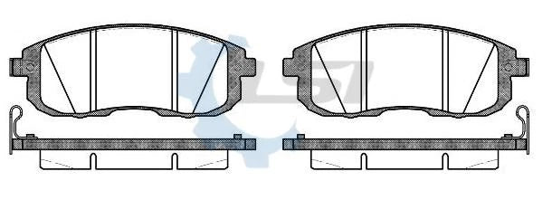 Front Brake Pads and Disc Rotors SET for Nissan JUKE 1.6 Turbo 2013 -
