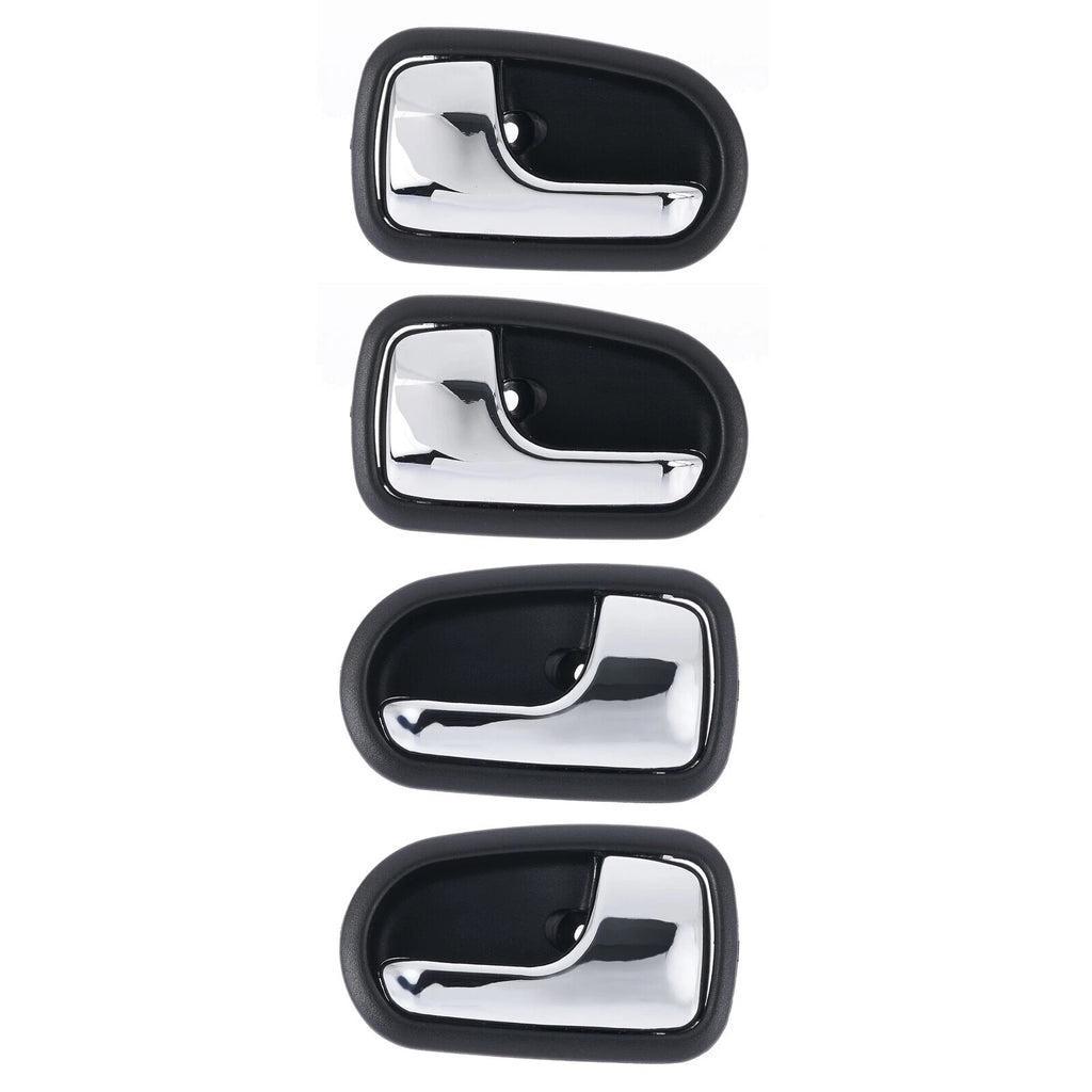4pc Front Rear Left & Right Inner Door Handle Chrome For Ford Courier Laser 323