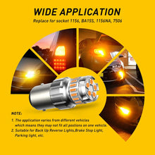 Load image into Gallery viewer, 2-8x Amber LED BA15S 1156 Turn Signal Indicator Light Bulb Blinker 150° Globe A