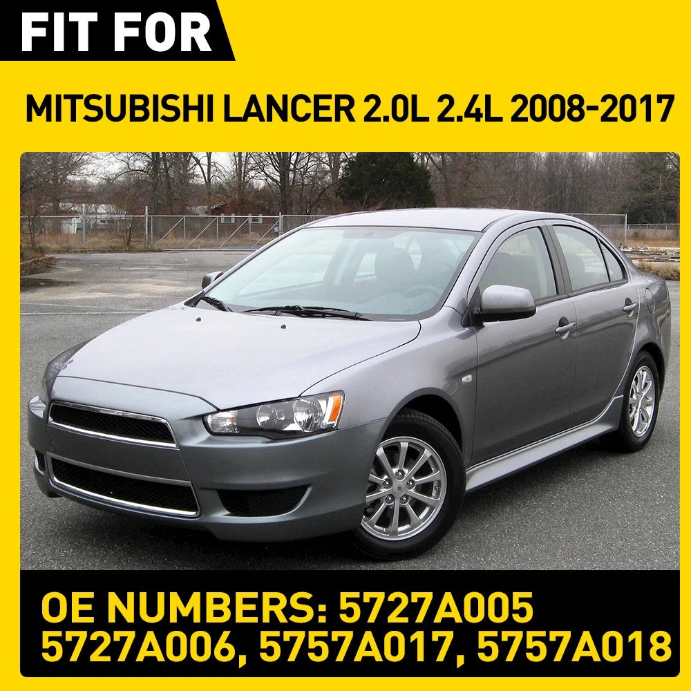 8x Window Seals Weather Strip for 4 Door Mitsubishi Lancer 08-17 Sedan 5727A005