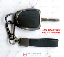 Load image into Gallery viewer, Black leather and metal 3-button key cover case for Holden Commodore VT to WK