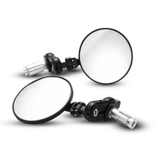 Load image into Gallery viewer, 2X 7/8" Folding Bar End Motorcycle Side Mirrors For Street bikes Sports bikes